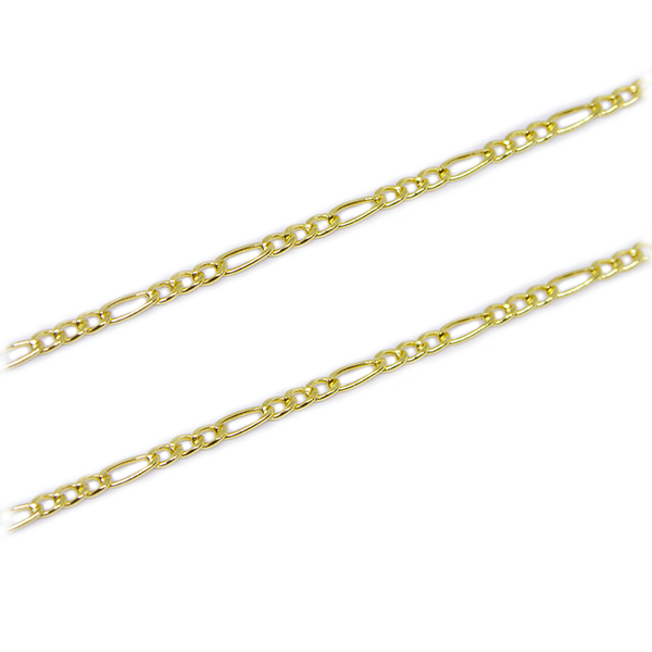 Corrente Malha F�garo Fina Oca em Ouro 18 Kilates � 25405